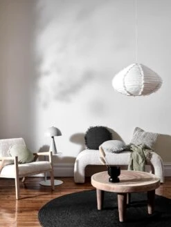 Jute Round Rug - Black -Household Items Discount 2021 living setting 1 2