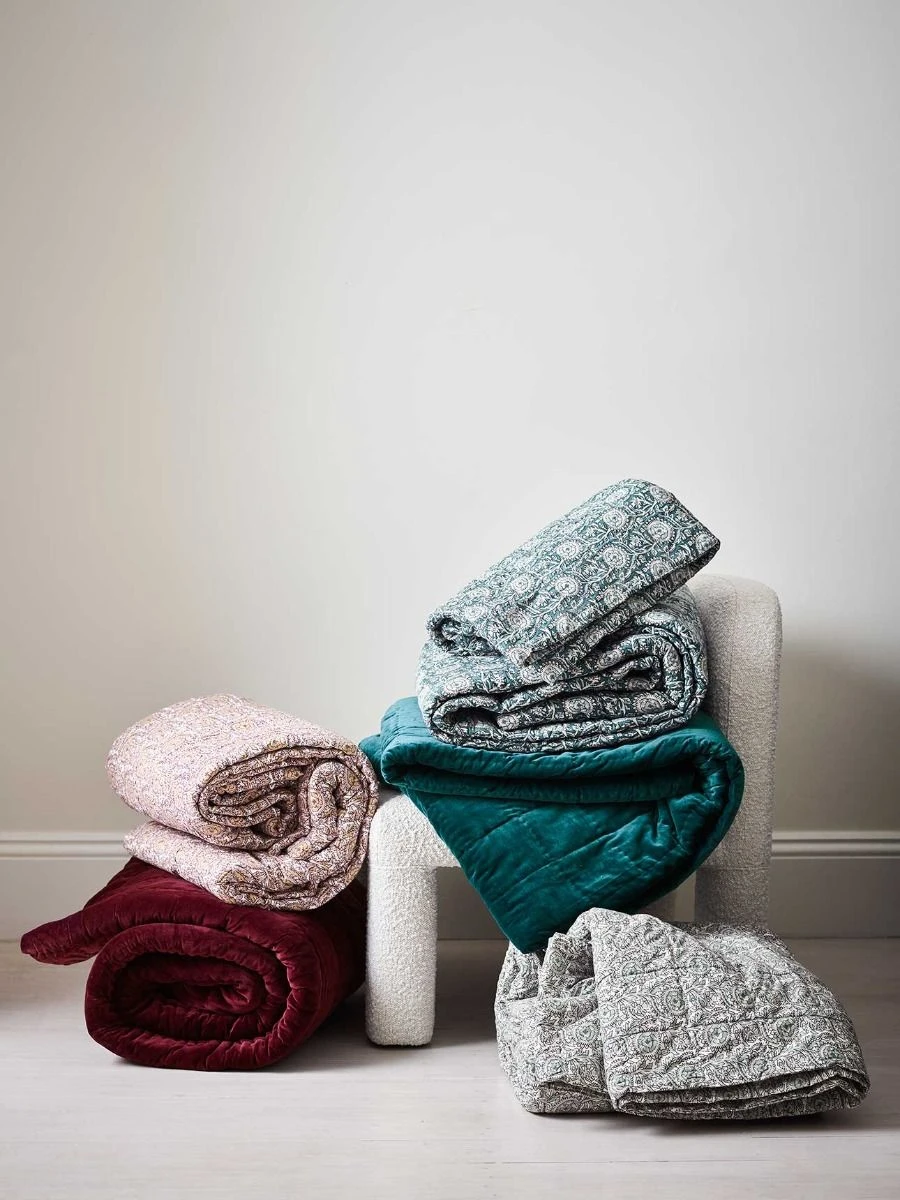 Luxury Velvet Coverlet - Indian Teal 9 Luxury Velvet Coverlet - Indian Teal - Image 7