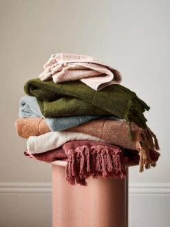 Paros Bath Towel Set - Pink Clay -Household Items Discount 2022 paros bath towel stack 2 3