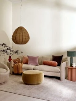 Heavy Linen Rectangle Cushion - Hazelnut -Household Items Discount 2023 living room 12