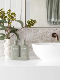 Green Pepper & Lotus Wash & Lotion DUO + Tray -Household Items Discount al ive green pepper lotus duo2