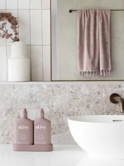 Raspberry Blossom & Juniper Wash & Lotion DUO + Tray -Household Items Discount al ive raspberry blossom duo 3