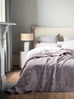 Hacienda Table Lamp 13 Hacienda Table Lamp -Household Items Discount chambray fringe bedcover lilac 1 4