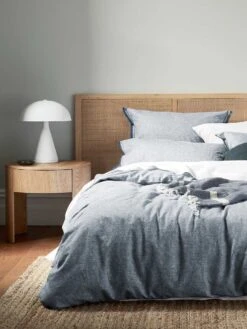 Easton Dome Table Lamp In White 7 Easton Dome Table Lamp In White -Household Items Discount chambray fringe bedlinen denim 4