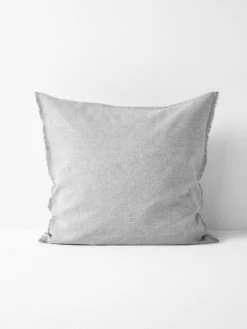Chambray Fringe European Pillowcase - Dove