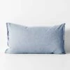 Chambray Fringe Standard Pillowcase - Denim 2 Chambray Fringe Standard Pillowcase - Denim -Household Items Discount chambray fringe pillowcase denim 1