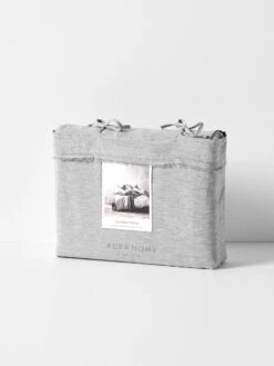 Chambray Fringe Quilt Cover - Dove -Household Items Discount chambray fringe quilt cover packaging dove