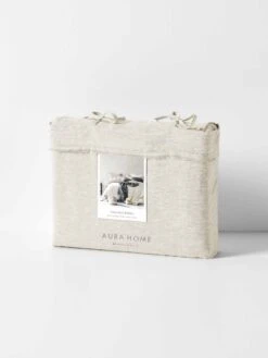 Chambray Fringe Quilt Cover - Natural -Household Items Discount chambray fringe quilt cover packaging dove 1