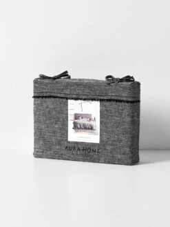 Chambray Fringe Quilt Cover - Smoke 9 Chambray Fringe Quilt Cover - Smoke -Household Items Discount chambray fringe quilt cover packaging smoke