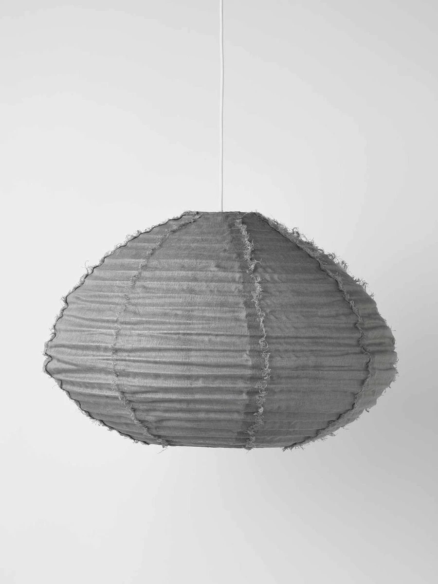 Cloud Fringed Oval Pendant - Smoke 3 Cloud Fringed Oval Pendant - Smoke