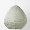 Cloud Fringed Pear Pendant - Limestone -Household Items Discount cloud fringed linen pendant pear limestone