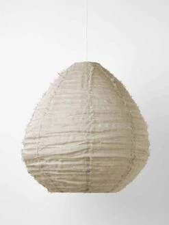 Household Items Discount 40 Cloud Fringed Pear Pendant - Natural