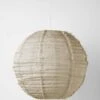 Cloud Fringed Round Pendant - Natural 2 Cloud Fringed Round Pendant - Natural -Household Items Discount cloud fringed linen pendant round natural