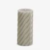 Twist Large Pillar Candle - Sage -Household Items Discount coast to coast twist pillar candle sage large