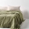 Crinkle Bed Cover - Elm -Household Items Discount crinkle bed throw elm