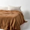 Crinkle Bed Cover - Pecan