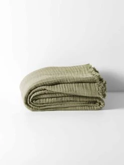 Crinkle Throw - Elm -Household Items Discount crinkle throw elm 2 1