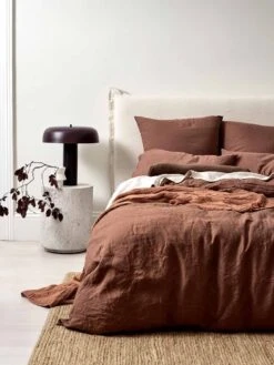 Emile Pure Linen European Pillowcase - Clove 8 Emile Pure Linen European Pillowcase - Clove -Household Items Discount emile bed linen clove 9