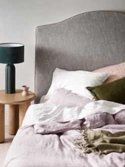 Emile Pure Linen Quilt Cover - Burnished Lilac -Household Items Discount emile bedlinen burnished lilac 4 3 1