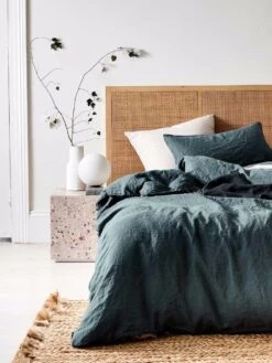 Emile Pure Linen European Pillowcase - Greystone 7 Emile Pure Linen European Pillowcase - Greystone -Household Items Discount emile bedlinen greystone 1 5