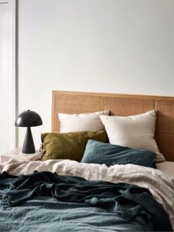 Emile Pure Linen Standard Pillowcase - Greystone -Household Items Discount emile bedlinen greystone 2 4