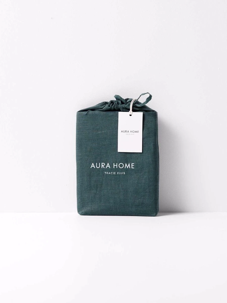 Emile Pure Linen European Pillowcase - Greystone 6 Emile Pure Linen European Pillowcase - Greystone - Image 4