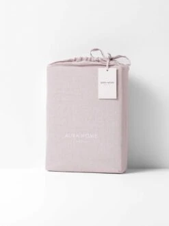 Emile Linen Flat Sheet - Burnished Lilac -Household Items Discount emile packaging quilt cover burnished lilac 1 5