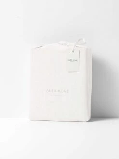 Emile Linen Flat Sheet - Marshmallow 9 Emile Linen Flat Sheet - Marshmallow -Household Items Discount emile packaging quilt cover marshmallow 1 3