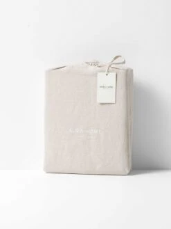 Emile Linen Flat Sheet - Natural 9 Emile Linen Flat Sheet - Natural -Household Items Discount emile packaging quilt cover natural 5