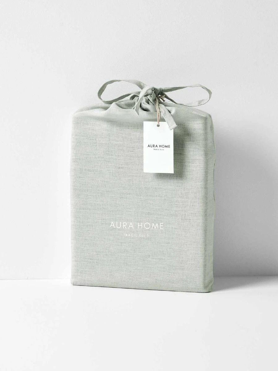 Emile Pure Linen Quilt Cover - Mineral 7 Emile Pure Linen Quilt Cover - Mineral - Image 5