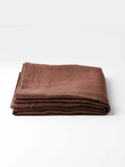 Emile Linen Flat Sheet - Clove -Household Items Discount emile sheets clove 3 1