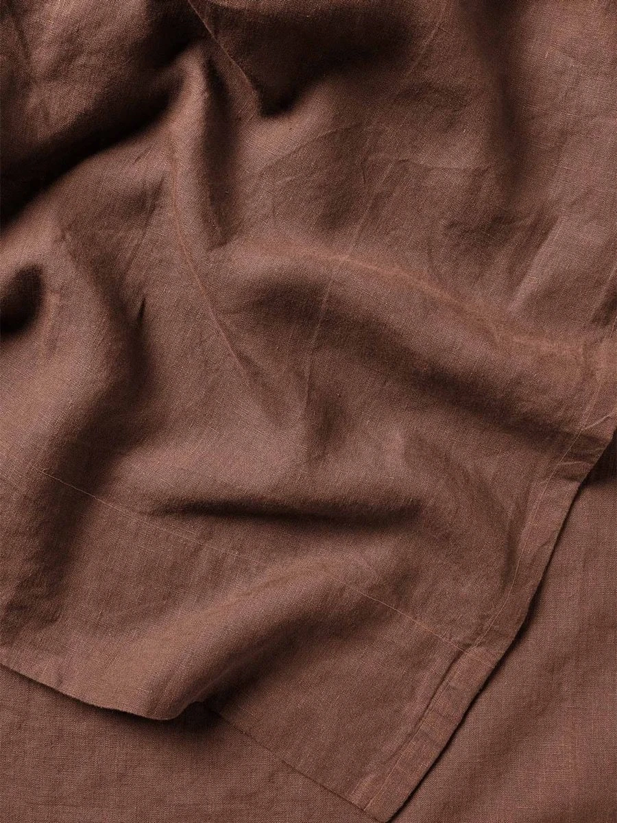 Emile Pure Linen Quilt Cover - Clove 5 Emile Pure Linen Quilt Cover - Clove - Image 3