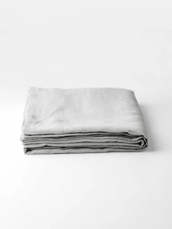 Emile Linen Flat Sheet - Glacier -Household Items Discount emile sheets glacier 3