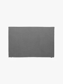 Vittoria Linen Slipcover Bedhead In Smoke - Queen