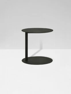 Aperto Ali Round Side Table - Black