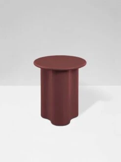 Artie Wave Side Table - Merlot