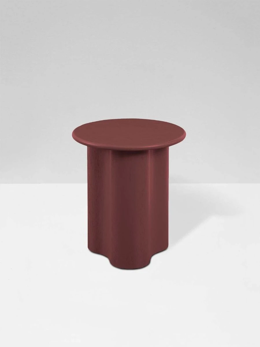 Artie Wave Side Table - Merlot 3 Artie Wave Side Table - Merlot