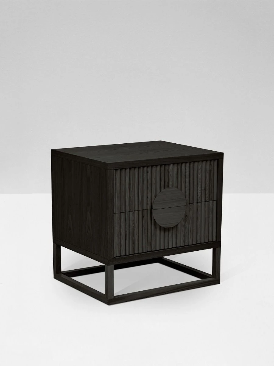 Benjamin Ripple Bedside Table - Black 5 Benjamin Ripple Bedside Table - Black - Image 3