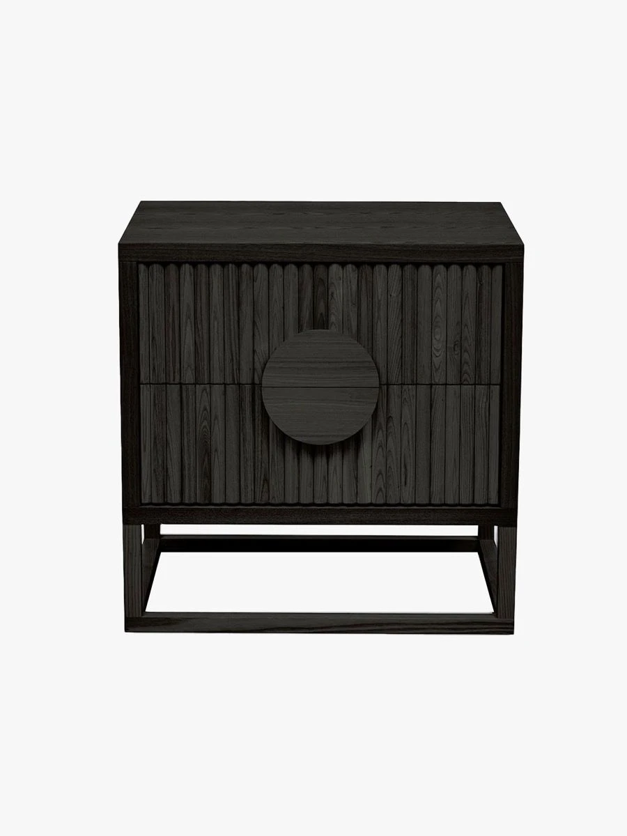 Benjamin Ripple Bedside Table - Black 3 Benjamin Ripple Bedside Table - Black