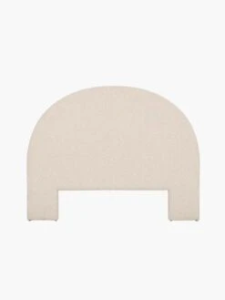 Kennedy Arch Bedhead In Bone Weave - Queen