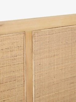 Tennyson Woven Bedhead In Natural Oak - King -Household Items Discount globe west tennyson woven bedhead king natural oak 4
