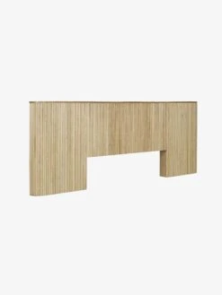 Benjamin Ripple King Bedhead - Natural Ash -Household Items Discount globewest benjamin ripple wide queen bedhead natural ash 2 1