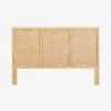 Tennyson Woven Bedhead In Natural Oak - Queen -Household Items Discount globewest tennyson woven bedhead queen natural oak 1