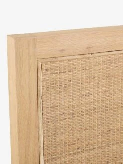 Tennyson Woven Bedhead In Natural Oak - Queen -Household Items Discount globewest tennyson woven bedhead queen natural oak 3