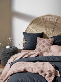 Husk Cushion - Clay 11 Husk Cushion - Clay -Household Items Discount halo bedlinen steel grey detail 3 2