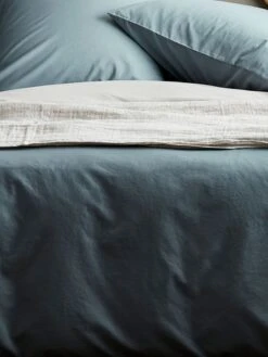 Halo Organic Cotton Quilt Cover - Eucalypt -Household Items Discount halo organic cotton bedlinen eucalypt detail