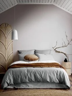 Halo Organic Cotton European Pillowcase - Pebble 5 Halo Organic Cotton European Pillowcase - Pebble -Household Items Discount halo organic cotton bedlinen pebble 2