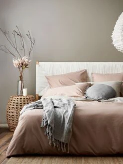 Halo Organic Cotton Quilt Cover - Rosewater -Household Items Discount halo organic cotton bedlinen rosewater close