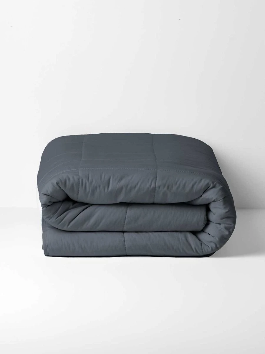 Halo Organic Coverlet - Steel 5 Halo Organic Coverlet - Steel - Image 3