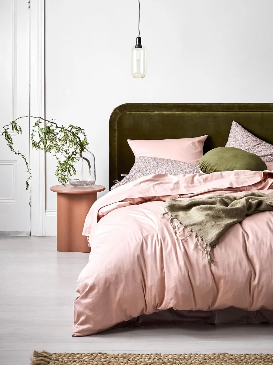 Halo Organic Sateen European Pillowcase - Lotus 4 Halo Organic Sateen European Pillowcase - Lotus - Image 2
